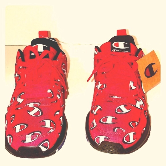 champion shoes men red